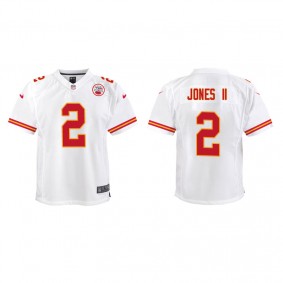 Youth Kansas City Chiefs Ronald Jones II White Game Jersey