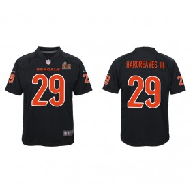 Youth Vernon Hargreaves III Cincinnati Bengals Black Super Bowl LVI Game Fashion Jersey