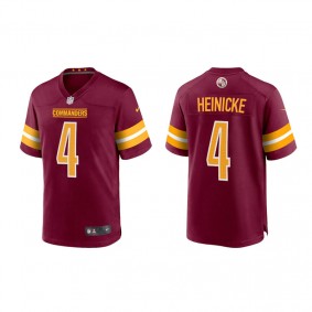 Youth Washington Commanders Taylor Heinicke Burgundy Gold Game  Jersey