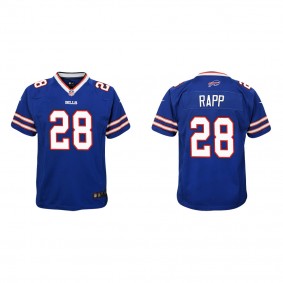 Youth Taylor Rapp Buffalo Bills Royal Game Jersey