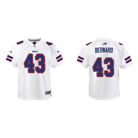 Youth Buffalo Bills Terrel Bernard White 2022 NFL Draft Game Jersey