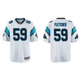 Youth Carolina Panthers Thomas Fletcher White Game Jersey