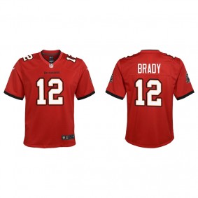 Youth Tampa Bay Buccaneers Tom Brady Red Game Jersey