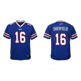 Youth Trent Sherfield Buffalo Bills Royal Game Jersey