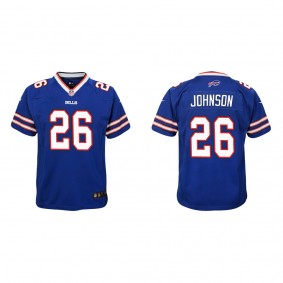 Youth Buffalo Bills Ty Johnson Royal Game Jersey