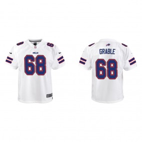 Youth Tylan Grable Buffalo Bills White Game Jersey