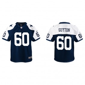 Youth Tyler Guyton Dallas Cowboys Navy Alternate Game Jersey