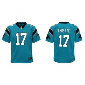 Youth Xavier Legette Carolina Panthers Blue Game Jersey