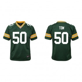 Youth Green Bay Packers Zach Tom Green Game Jersey