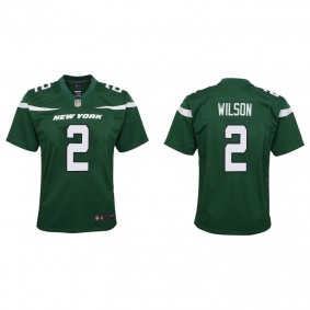 Youth New York Jets Zach Wilson Green Game Jersey