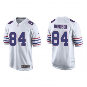 Men's Buffalo Bills Zach Davidson White Alternate Game Jersey