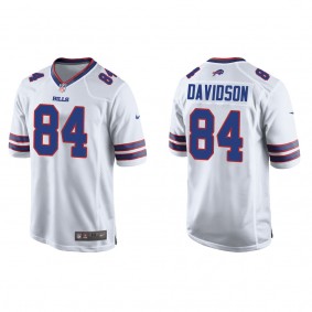 Men's Buffalo Bills Zach Davidson White Game Jersey