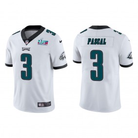 Zach Pascal Men's Philadelphia Eagles Super Bowl LVII White Vapor Limited Jersey