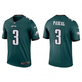 Men's Philadelphia Eagles Zach Pascal Green Legend Jersey