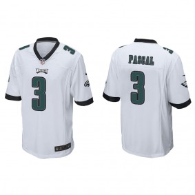 Men's Philadelphia Eagles Zach Pascal White Game Jersey